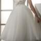 Organza and Tulle Strapless Empire Ball Gown Simple Wedding Dress