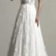 Tulle One-Shoulder Empire A-line Elegant Wedding Dress