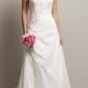 Crinkle Taffeta One Shoulder Glamorous Spring A-line Wedding Dress Sweep Train