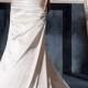 A Charming Stretch Satin Beaded Wedding Dress