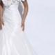 Taffeta Off-the-Shoulder Sweetheart A-line Sexy Wedding Dress with Ruffled Neckline