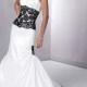 An Elegant Taffeta Strapless Mermaid Wedding Dress