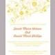 DIY Wedding Invitation Template Editable Word File Instant Download Elegant Printable Invitation Yellow Invitation Flower invitation