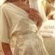 Short Silk Kimono Bridal Robe D1(Lingerie), Bridal Lingerie, Wedding Lingerie, Honeymoon, Sleepwear, Christmas Gifts, For Her