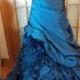 Royal Blue alternative wedding dress steampunk perfect