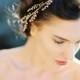 Bridal Halo, Light Amethyst Crystal Crown, Hair Vine, Bridal Tiara - Heather Style 3215