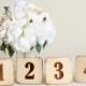 Wood Table Numbers Vintage Inspired Rustic Wedding  (Item Number 140304) NEW ITEM