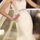 Fit and Flare Sweetheart Lace Appliques Wedding Dresses - Dressesboutiques.com