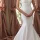 High Beaded Illusion Neckline Mermaid Wedding Dress - Modbridal.com