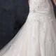 Beautiful Satin Strapless Wedding Dress