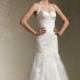 Satin Mermaid Wedding Dress with Pleated Halter and Low Back