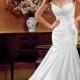 Alluring Tulle & Satin Sweetheart Neckline Natural Waistline Mermaid Wedding Dress