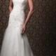 Amazing Gorgeous Tulle & Satin A-line Strapless Neckline Raised Waistline Wedding Dress