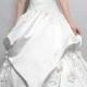 Amazing Satin Ball Gown Strapless Sweetheart Neckline Natural Waist Beaded Appliques Wedding Dress With Handmade Flowers