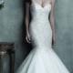 Strapless Sweetheart Beaded Bodice Mermaid Wedding Dresses - LightIndreaming.com