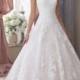 Strapless Sweetheart Lace Appliques Ball Gown Wedding Dresses - LightIndreaming.com