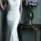 Elegant High Neckline Cap Sleeves Sheath Lace Wedding Dresses - LightIndreaming.com