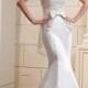 Alluring Satin&Lace Mermaid Sweetheart Neckline Natural Waistline Wedding Dress