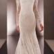 Illusion Long Sleeves Bateau Neckline Embroidered Wedding Dresses with Low V-back - LightIndreaming.com