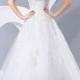 Alluring Tulle&Satin A-line Sweetheart Neckline Natural Waistline Wedding Dress