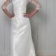Beautiful Elegant Exquisite Sheath Tffeta Strapless Wedding Dress In Great Handwork