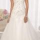 Elegant Beaded Cap Sleeves Sweetheart Embellished Wedding Dresses with Low V-back - LightIndreaming.com