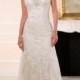 Diamante Adorn Sweetheart Straps Lace Wedding Dresses with V-back - LightIndreaming.com