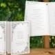 SALE! DiY Printable Wedding Program Template - Instant Download - EDITABLE TEXT - Romance (Gray) - Microsoft® Word Format