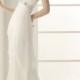 Chiffon Strapless A-line Beaded Sexy Wedding Dress