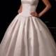 Beautiful Elegant Exquisite Satin A-line Wedding Dress In Great Handwork