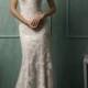 Straps V-neckline Lace Low Backless Wedding Dress - LightIndreaming.com