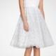 Strapless A-line Embroidered Tea Length Strapless Wedding Dresses - LightIndreaming.com