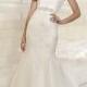Fit and Flare Sweetheart Lace Appliques Wedding Dresses - LightIndreaming.com
