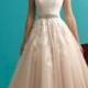 Cap Sleeves Plunging V neckline A-line Lace Wedding Dress - LightIndreaming.com