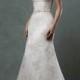 Cap Sleelves V Neckline Lace Embroidery A-line Wedding Dress - LightIndreaming.com
