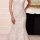 Straps Sweetheart Neckline Lace Wedding Dress with Illusion Back - LightIndreaming.com