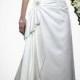 Beautiful Elegant Taffeta Sheath Strapless Wedding Dress In Great Handwork