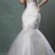 Strapless Sweetheart Embroidered Bodice Mermaid Wedding Dress - LightIndreaming.com