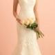 Gorgeous Scoop Neckline Mermaid Lace Wedding Dress with Illusion Back - LightIndreaming.com