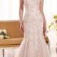 Fit and Flare Sweetheart Embroidered Lace Wedding Dress - LightIndreaming.com