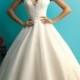 Beaded Cap Sleeves A-line Ball Gown Wedding Dress with Scoop Back - LightIndreaming.com