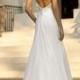 Beaded Cap Sleeves Sweetheart A-line Simple Wedding Dresses with Low Open Back - LightIndreaming.com