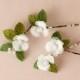 Small Hair Flowers - Floral Hair Accessories - Wedding Headpiece - Bridal Hair Flower - Silk Flower Hair Pins - FL1315