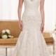 Beading Straps Sweetheart Fit and Flare Lace Wedding Dresses with Low Back - LightIndreaming.com