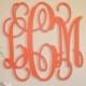 24" PAINTED Wood Monogram Initials, Wall Decor, Hanging Wooden Wall Letters, Wedding, Office Decor Painted Housewares Home Decor