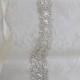 Silver Crystal Rhinestone Bridal Sash,Wedding sash,Belts And Sashes,Bridal Accessories,Bridal Belt,Style # 16