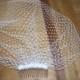 Ivory Birdcage Veil, Blusher, Short Wedding Veil, Vintage Inspired. Retro, 9 inch Netting, Top Comb, Also in White and Many Custom Colors
