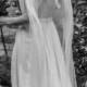 Vintage Style Wedding Veil. Long Ivory Veil. Soft fine illusion silk tulle.