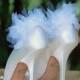Wedding Shoe Clips. White Ivory Black Chiffon Petals Pearl. Bridal Bride Edgy Party Fashion. Spring Stunning Feminine Bridesmaid. MORE COLOR