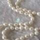 Pearl Necklace - 18 inch 6-7mm Ivory AA Rice Freshwater Pearl Necklace - Free shipping